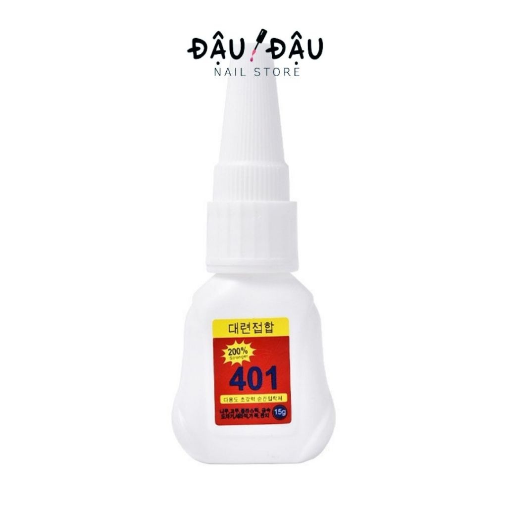 Keo 401 200% Hàn Quốc cao cấp dán móng, đính charm siêu chắc chắn