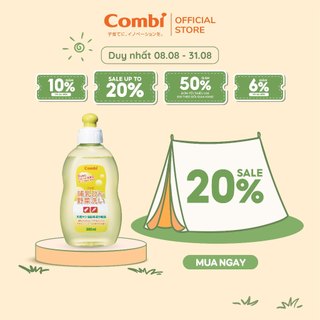 Chai dung dịch nước rửa bình sữa và rau củ quả Combi