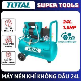 Total máy nén khí không dầu 24l ,1.5hp tcs1110242t