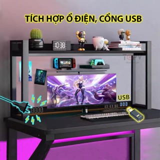 Kệ để bàn decor gaming TOPV kệ sách để bàn học bàn làm việc giá để đồ thông minh đựng đồ setup trang trí