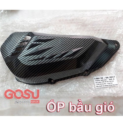 Ốp cacbon bầu gió SH 2017-2019 bóng bền đẹp dễ lắp đặt