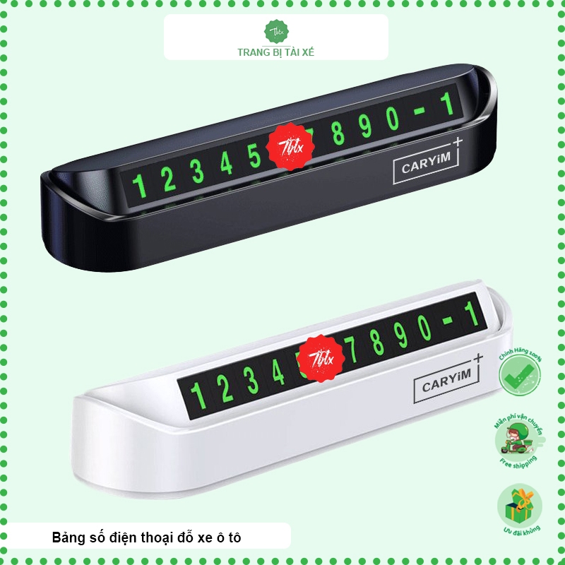 Bảng số điện thoại trên ô tô để lại thông tin khi đỗ xe văn minh tránh mâu thuẫn chất liệu bằng nhựa giá rẻ - BANGSO