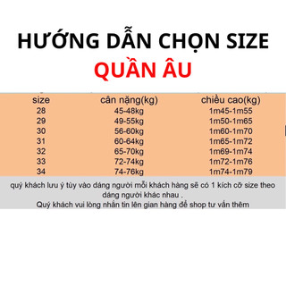 Quần âu nam Hàn Quốc nhiều màu lựa chọn vải tăm lì cao cấp phong cách Hàn Quốc