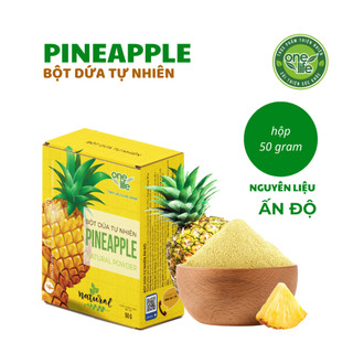 Bột trái dứa tự nhiên onelife - nhập khẩu ấn độ - hộp 50 gram