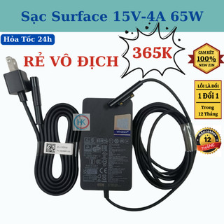 [Sạc Zin] Sạc Surface Pro 4 5 6 7 15V-4A 65W Microsoft Hub ProPlus Studio Laptogo Book Model 1625 1724 1796 1800 1866