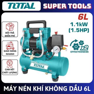 Total máy nén khí không dầu 6l/ 1.5hp tcs1110062t