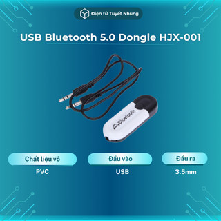 Usb bluetooth 5.0 dongle hjx-001 - bộ thu phát bluetooth, biến loa thường thành loa bluetooth