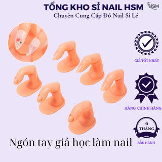 Ngón tay giả học làm nail sẵn 2 loại có móng và không móng - Phụ kiện đồ nail