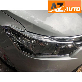 Ốp viền đèn pha, hậu vios 2015-2017 - hàng cao cấp