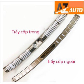 Ốp chống trầy cốp xe toyota vios 2019-2024 , ốp cốp toyota vios - inox cao cấp
