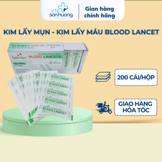 Kim lấy mụn -Kim Nặn Mụn,Lể Mụn – Kim chích máu Blood Lancet vô trùng hộp 200 cái