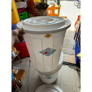 thùng nhựa tròn 70 lit nắp màu trắng ,thùng nhựa tròn màu trắng,25lit,35lit,45lit,60lit,70lit