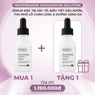 [MUA 1 TẶNG 1] Serum phục hồi, se khít lỗ chân lông - Rosien Nicotinamide Astaxanthin Solution 15ml