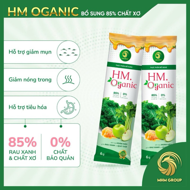 HM OGANIC - BỘT RAU XANH CẢI XOĂN CẦN TÂY