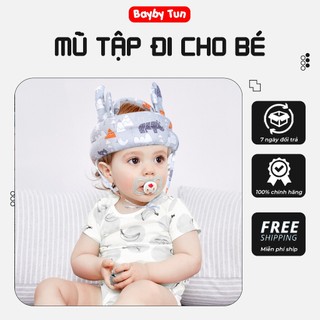 Mũ tập đi bảo vệ đầu cho bé an toàn bằng cao su kín đầu bảo vệ chống va đập mạnh