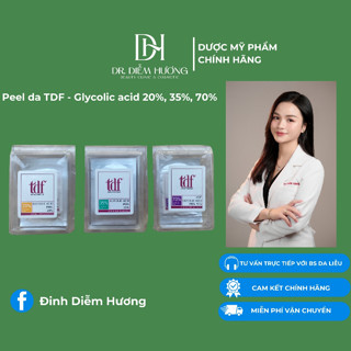 Peel da TDF - Glycolic acid 20%, 35%, 70% chính hãng từ Bác sĩ da liễu