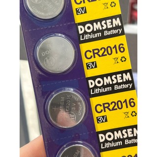 Vỉ pin 5 viên pin CR2016 domsem 2016