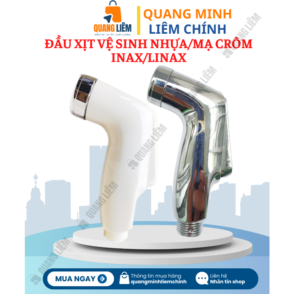 Đầu Xịt Vệ Sinh Nhựa/Mạ Crôm Inax/Linax Cao Cấp - Hàng Chất Lượng Cao [HÀNG CHÍNH HÃNG]- Phân phối c