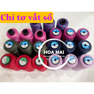 1 cuộn chỉ tơ vắt sổ, cuốn bèo 5000 mét sợi 150-phụ liệu may mặc
