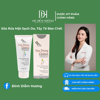 Sữa rửa mặt sạch da, tẩy tế bào c.hết fixderma non drying cleanser 60g