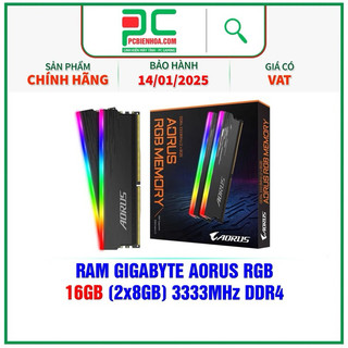 RAM GIGABYTE AORUS RGB 16GB DDR4 (2X8GB) 3333MHZ