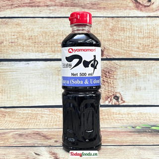 Nước Tương TSUYU ăn mì Soba & mì Udon {Yamamori} chai 500ML