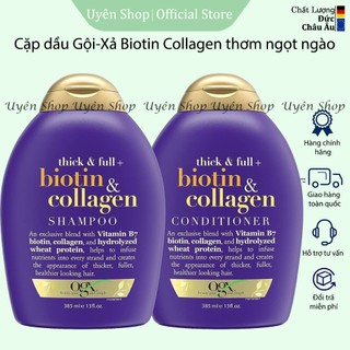 Dầu Gội Xả Biotin & Collagen HÀNg ĐỨC Chống Rụng Tóc, Kích Thích Mọc Tóc, Hương Thơm Ngọt Ngào