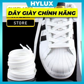 [𝗕𝗮́𝗻 𝘁𝗵𝗲𝗼 𝗰𝗮̣̆𝗽] Dây giày trắng, đen dẹt basic 2 lớp cao cấp dành cho các loại giày thể thao / sneaker, Adjdas, Vanz,..