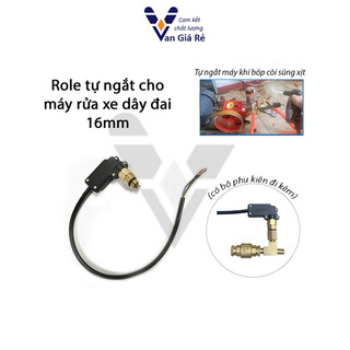 [Chống nước, điều chỉnh được] Rơ le áp lực tự ngắt máy rửa xe dây đai - công tắc áp suất máy rửa xe dây curoa ren 16mm