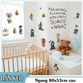 Decal trang trí tường - Happy Halloween Mini vui nhộn
