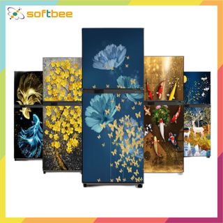  Miếng dán tủ lạnh máy giặt - Chất liệu decal chống nước keo bám chắc chắn hình ảnh sắc nét 