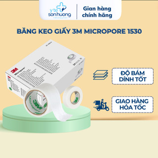 Băng keo giấy y tế Micropore 3M Surgical Tape 1530  không gây dị ứng, độ bám dính tốt