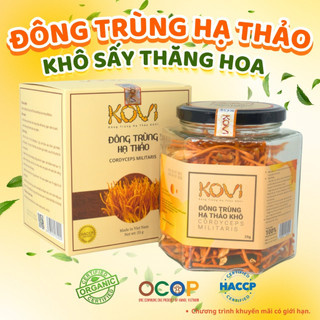 Đông trùng hạ thảo KOVI khô sấy thăng hoa 25g | Loại đẹp chất lượng cao tốt cho sức khỏe
