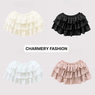 Chân váy xòe 3 tầng coquette dễ thương có quần bảo hộ freesize