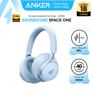 Tai nghe chụp tai không dây Bluetooth Anker Soundcore Space One - A3035 - Chính Hãng/Khử Ồn/App