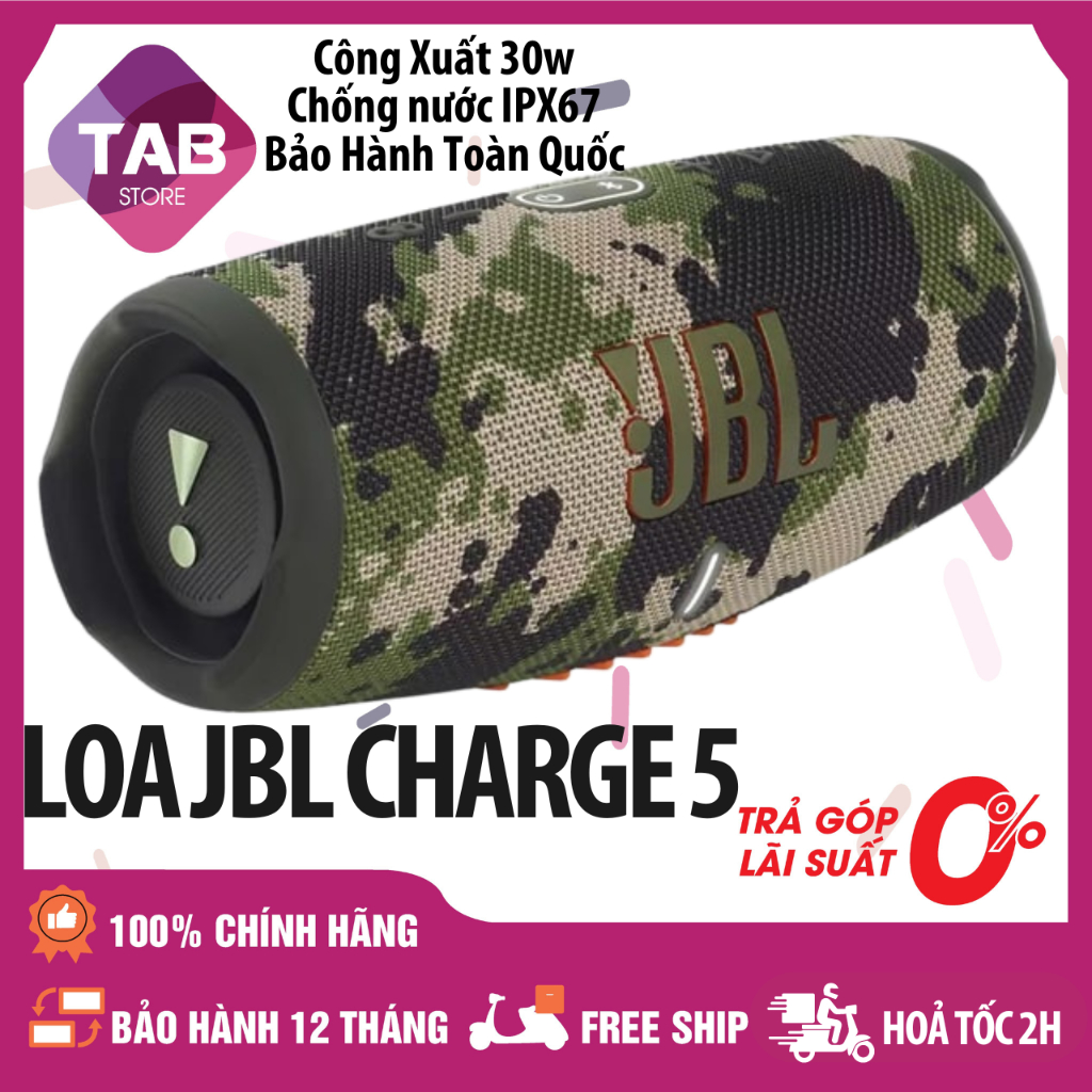 Loa JBL CHARGE 5 Chính Hãng - Bảo Hành 12 Tháng
