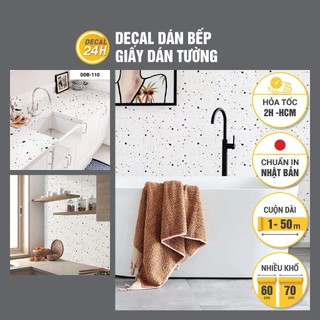 [Hỏa Tốc HCM] Decal Dán Bếp, Giấy Dán Tường Decal24h DGB-110 Dày Dặn Chống Thấm Nước, Dễ Lau Chùi Kích Thước Cuộn Dài