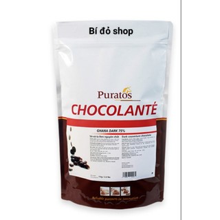SCL 75% - 1kg Sô cô la Socola chocolate ĐEN 75% BẢY LĂM Puratos