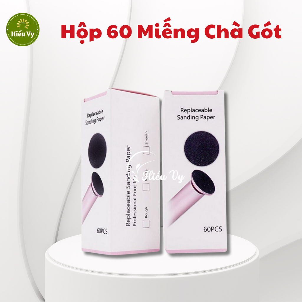 60 Miếng Nhám Chà Gót Chân, Miếng Dán Máy Chà Gót Chân