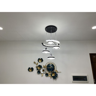 FreeShip Đèn Thả Trần - Đèn Thả Bàn Ăn  Pha Lê Trang Trí Hiện Đại - kèm bóng LED và đế ốp trần