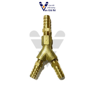 Nối 3 ngã chữ Y đuôi chuột 6mm 8mm 10mm thau