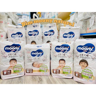Bỉm dán/ quần moony natural đủ size nb62 s58 m46 l36 xl32