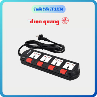 Ổ cắm Điện Quang SM740SL 4 lỗ 3 chấu công suất 2500w hàng chính hãng - Tuấn Yến