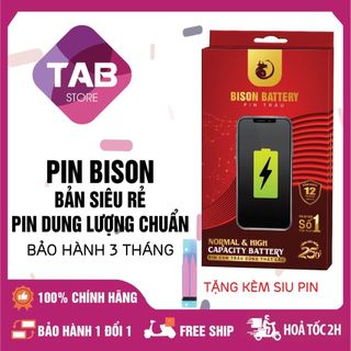 Pin Bison (Bản Siêu Rẻ) Pin Dung Lượng Chuẩn - Bảo Hành 3 Tháng