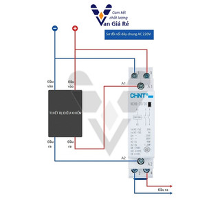Khởi động từ 1 pha (Contactor) 20a ChiNT NCH8-20/20