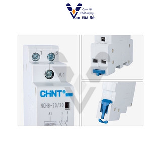 Khởi động từ 1 pha (Contactor) 20a ChiNT NCH8-20/20