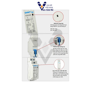 Khởi động từ 1 pha (Contactor) 20a ChiNT NCH8-20/20