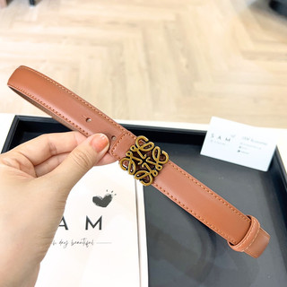 Thắt lưng nữ Lowe cao cấp màu nâu và đen, dây lưng nữ hàng hiệu bản 2.5cm