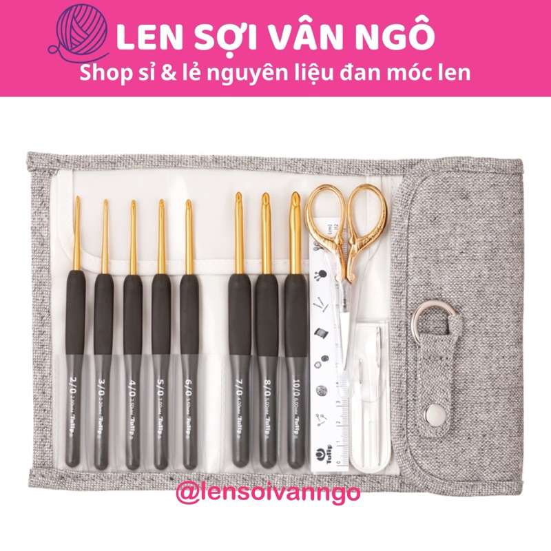 Bộ kim móc Tulip Etimo Gray (26376)