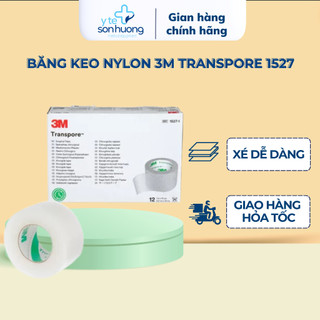 Băng keo trong y tế 3M Transpore 1527 Không thấm nước